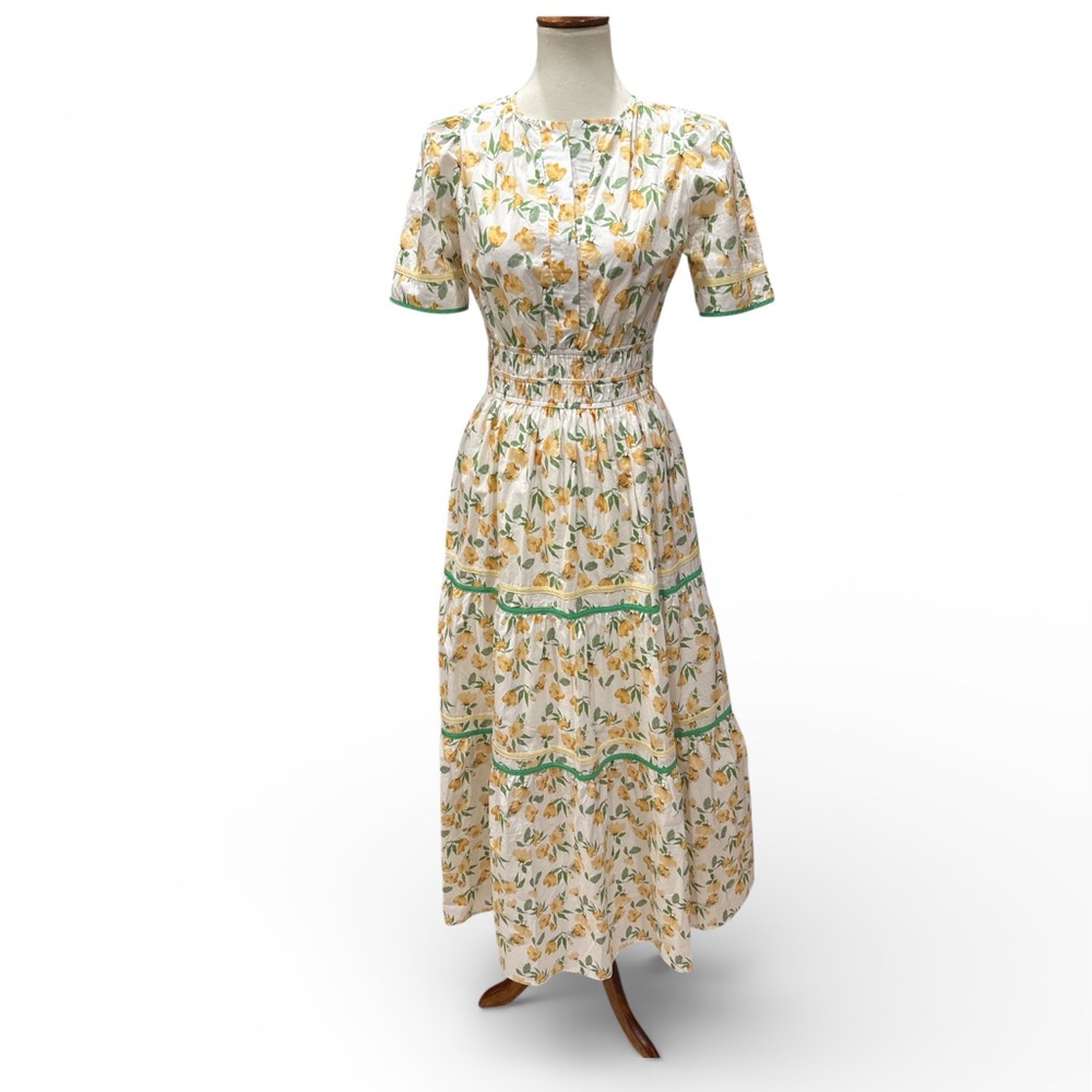 She + Sky Floral Woven Tired Dress Size Small New